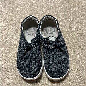 Hey Dude Charcoal Knit Sneakers